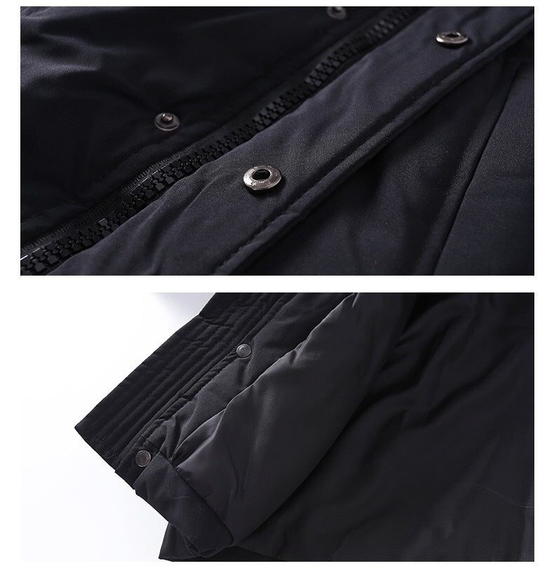 Boys Cotton-padded Clothes New Winter Clothes Medium And Large Children's Mid-length Cotton-padded Clothes Children's Cotton Wadded Jacket Winter Thickness Korean Coat