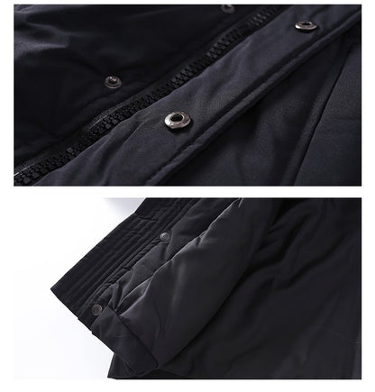 Boys Cotton-padded Clothes New Winter Clothes Medium And Large Children's Mid-length Cotton-padded Clothes Children's Cotton Wadded Jacket Winter Thickness Korean Coat