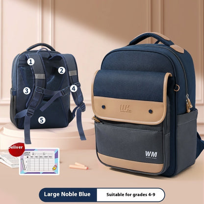 Children's Backpack For Grade Portable Burden Alleviation
