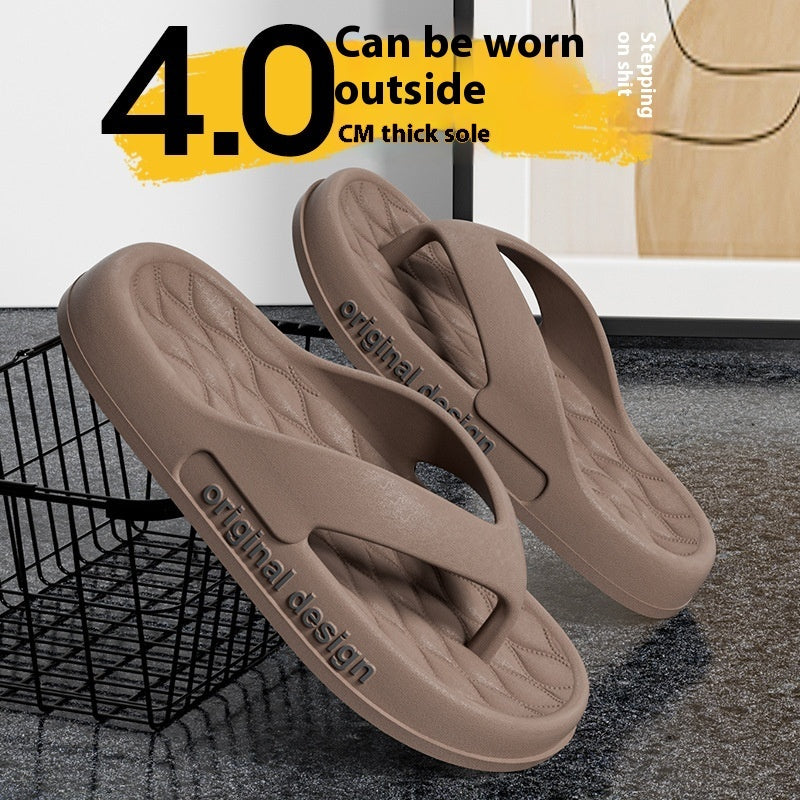 Flip Flops Men's Slippers High-grade Beach Shoes ( Available )