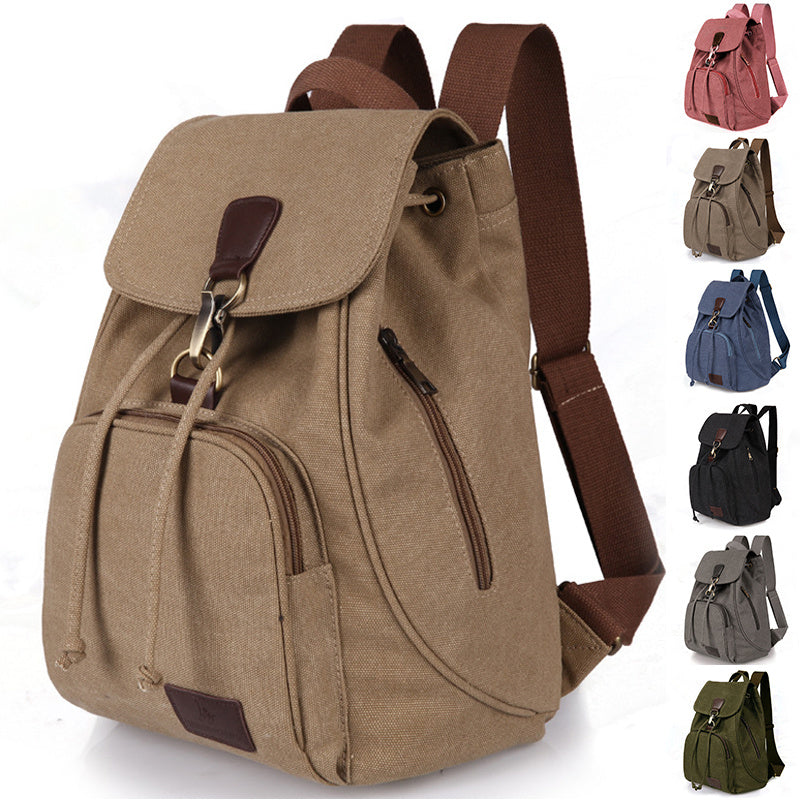 Women's Canvas Backpack Vintage Students School Bags (Available)