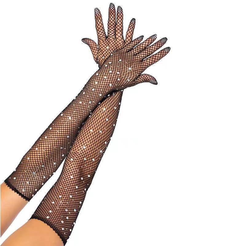 Stockings Mesh Long Gloves Wedding Accessories   (Available)