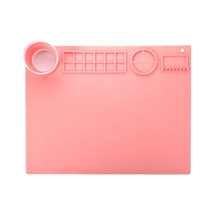 Silicone Double Bowl Painting Graffiti Oil Painting Mat