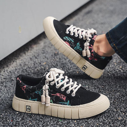 Trendy Wild Four Seasons Canvas Sneakers