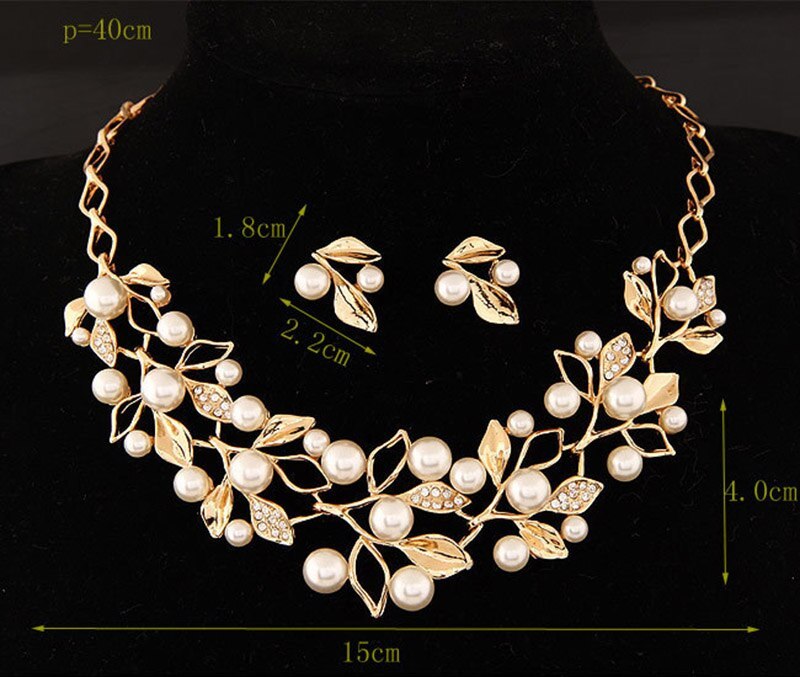 Temperament necklace earrings set (Available)