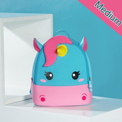 Kids School Backpack with padded shoulder straps, spacious compartments, breathable back panel, and durable water-resistant fabric