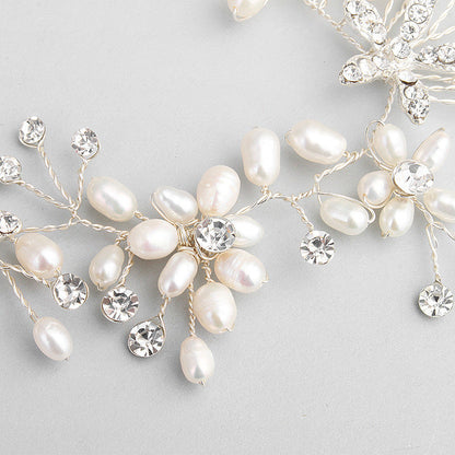 Pearl necklace and earring set  (Available)
