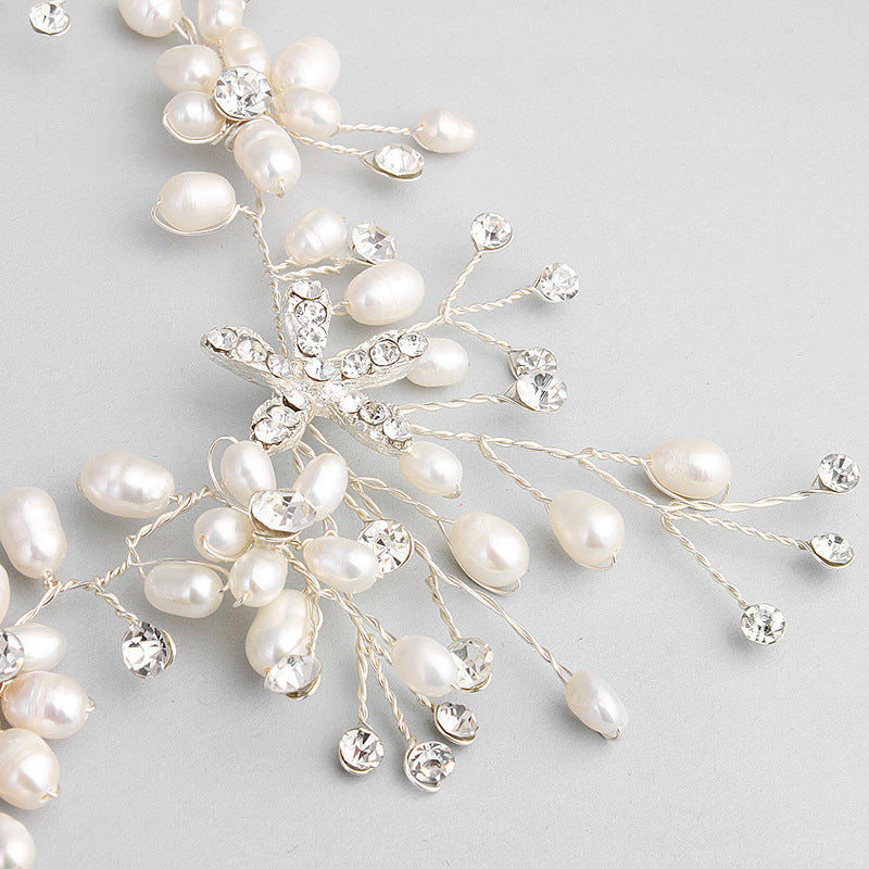 Pearl necklace and earring set  (Available)