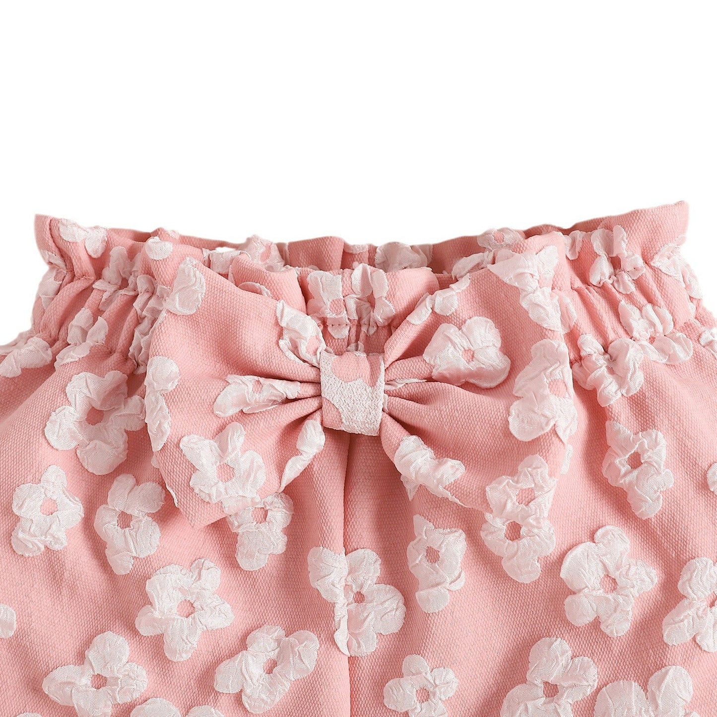 Women's Summer Oblique Shoulder Tops Flower Shorts Suit