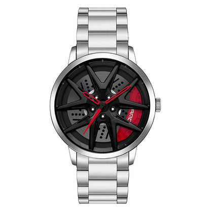 Cool Wheel Personality Hollow Out Quartz Watch