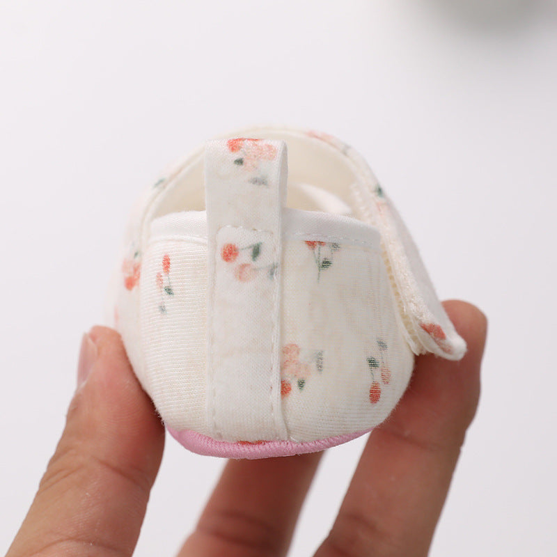 Color Cotton Toddler Shoes Soft Sole Newborn Baby Shoes 0-12 Months Male And Female Baby Shoes  (Available)