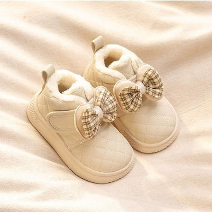 Baby Girl Snow Boots Velvet Thermal Booties Girls' Cotton Shoes