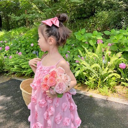 Children's Fashion Sweet Suspender Dress