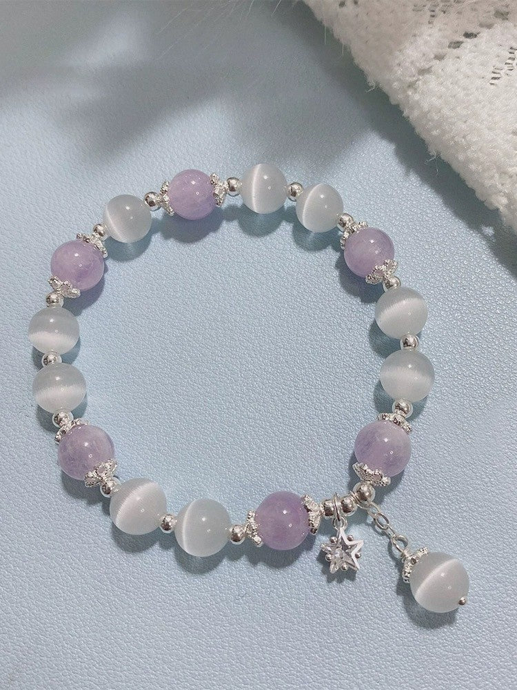Cat's Eye Stone Crystal Bracelet Advanced Accessories