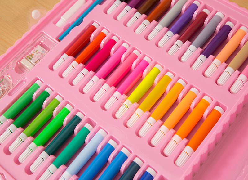 Special Offer 86-piece Children's Painting Kit Student Drawing School Supplies Stationery Set Gift Box