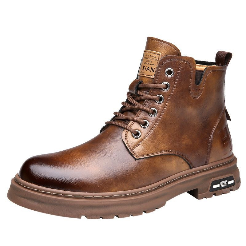 British Martin Boots Thick Bottom Outdoor Hiking Workwear Men ( Available )