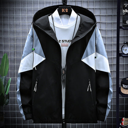The New Autumn Korean Version Of The Large Size Jacket Youth Casual Trend Jacket Men's Slim Men's Tops