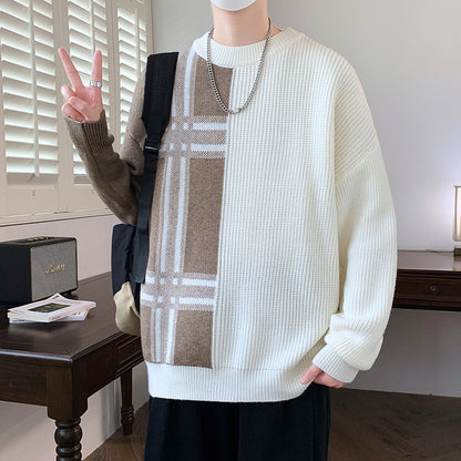 Popular Men's Knitwear Autumn And Winter New Fashion Trendy Round Neck Sweater