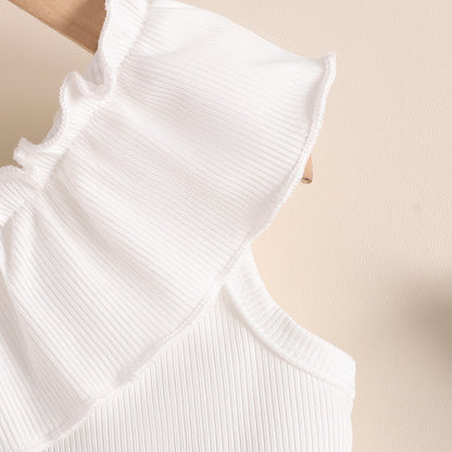 Women's Summer Oblique Shoulder Tops Flower Shorts Suit