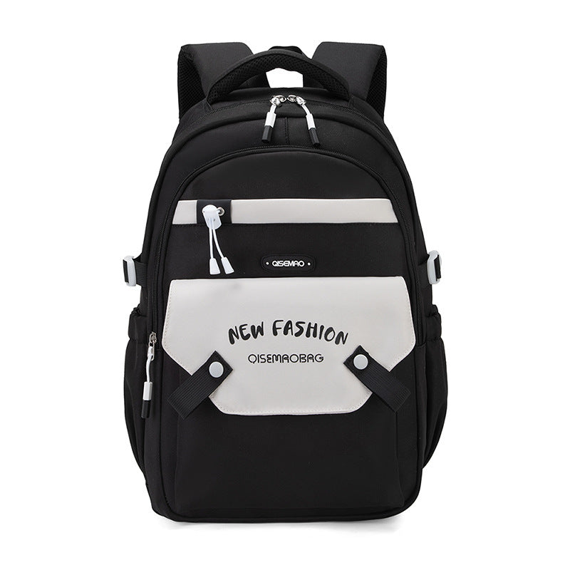 New Student Schoolbag Colorful Contrast Color Schoolbag