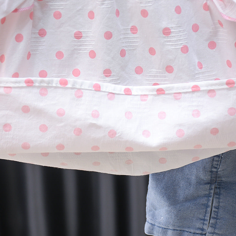 Children's Suit Women's Polka Dot Ruffles (available)
