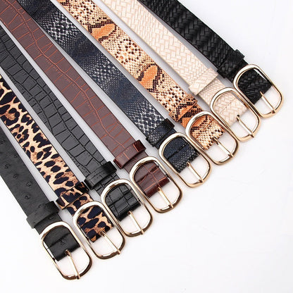 Fashion All-matching Pin Buckle Pant Women's Belt