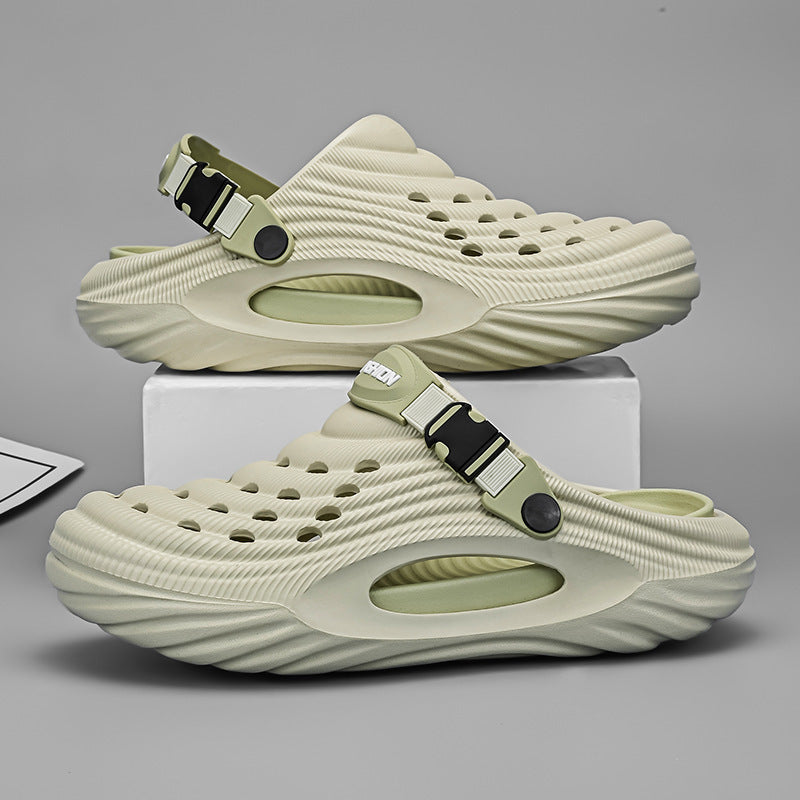 Men's Simple And Stylish Casual Platform Slippers(available)