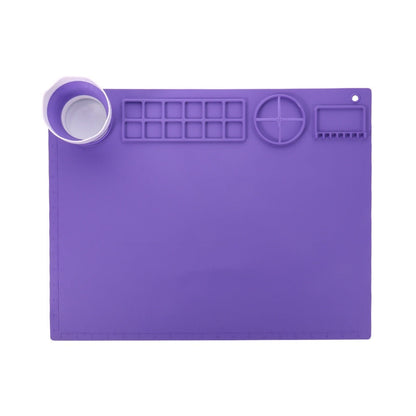 Silicone Double Bowl Painting Graffiti Oil Painting Mat