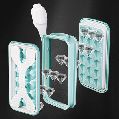 Portable Silicone Ice Ball Mold Ice Maker Water Bottle Ice Cube Mould Bottle Creative Ice Ball Diamond Curling Summer Kitchen Gadgets