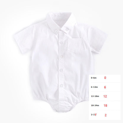 Baby Clothes Boys Baby Shirt Newborn Cotton Short Sleeves