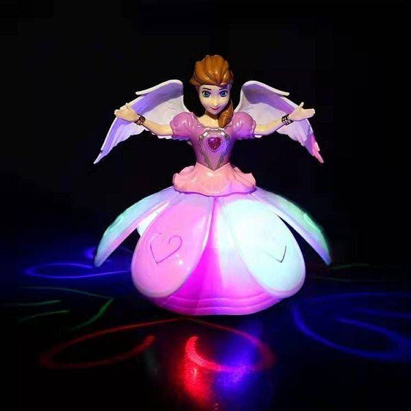 Dancing Angel Girl with Flashing Lights and Music (Available)