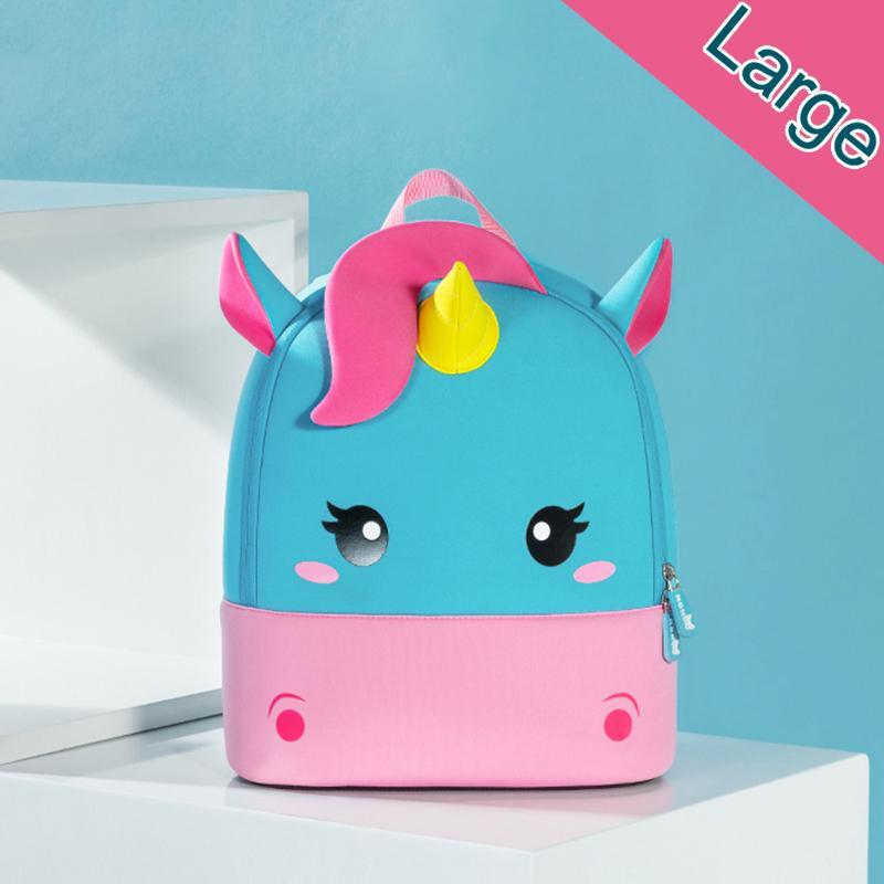 Kids School Backpack with padded shoulder straps, spacious compartments, breathable back panel, and durable water-resistant fabric