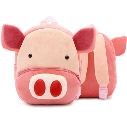 Cute Plush Backpacks Kindergarten Cartoon School Bags Children Animal Toys Bag (Available)