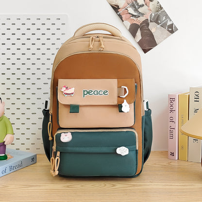 Women's Large Capacity Lightweight Simple Schoolbag