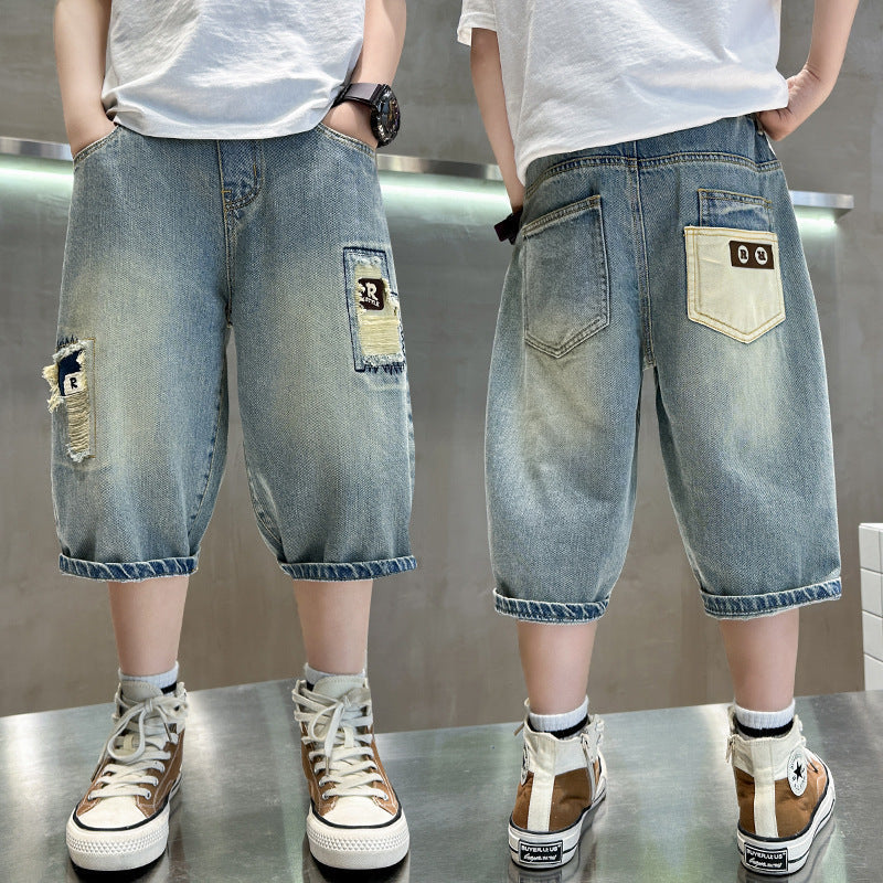 Boy Summer Clothing Shorts Thin Denim (Available)