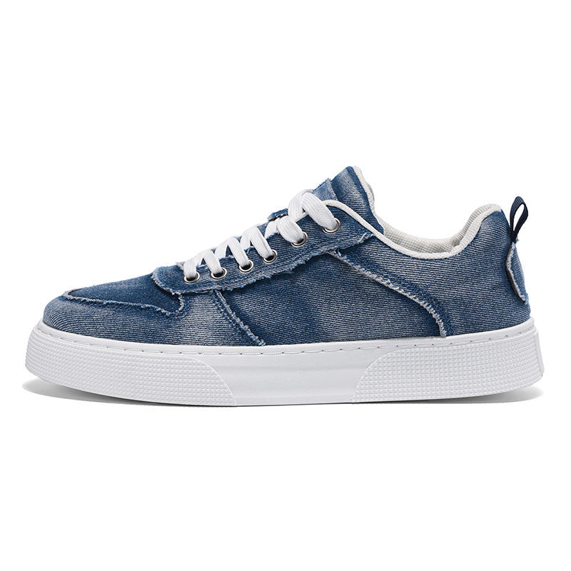 Casual Versatile Canvas Shoes Denim Trendy Stitching (Available)