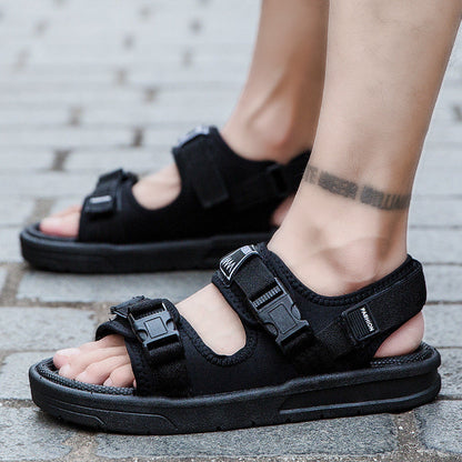Men's Sandals Men's Casual Fashion Trendy Students Wear Beach Slippers Outside Sports
