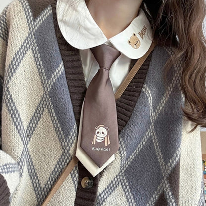 Diamond Lattice V-neck Knitted Cardigan Sweater Coat For Women Autumn And Winter