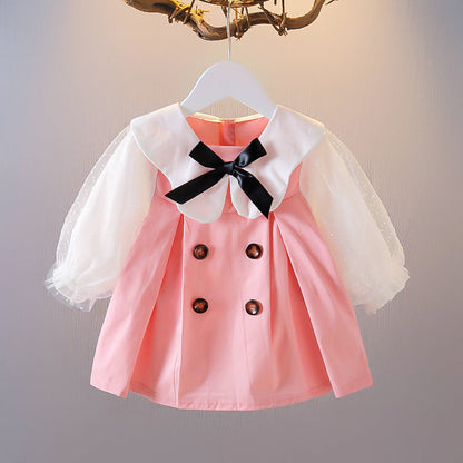 Girls' Dress Spring And Autumn Western Style Baby Baby Children's Skirt