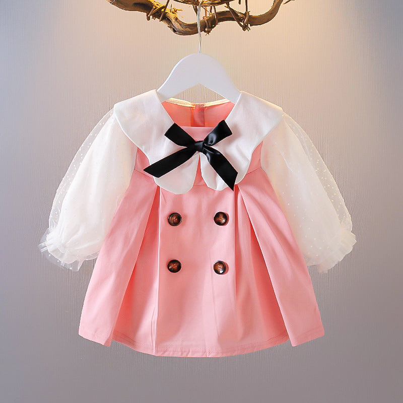 Girls' Dress Spring And Autumn Western Style Baby Baby Children's Skirt