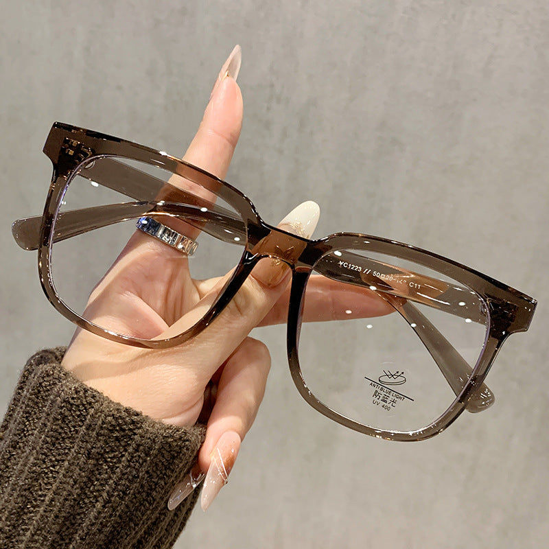 Korean Style Trendy Polygonal Glasses Frame Anti-blue Light