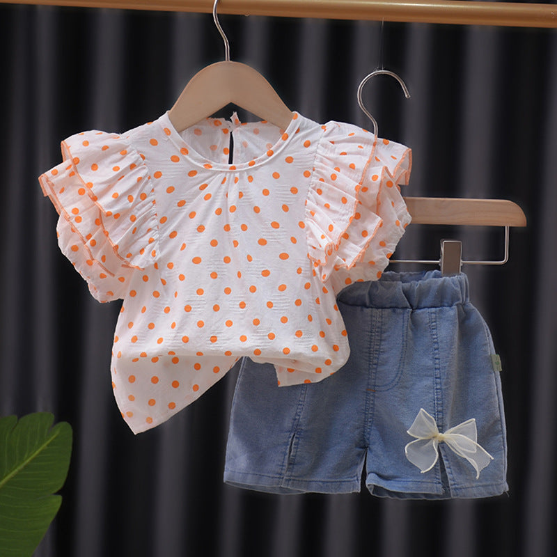 Children's Suit Women's Polka Dot Ruffles (available)