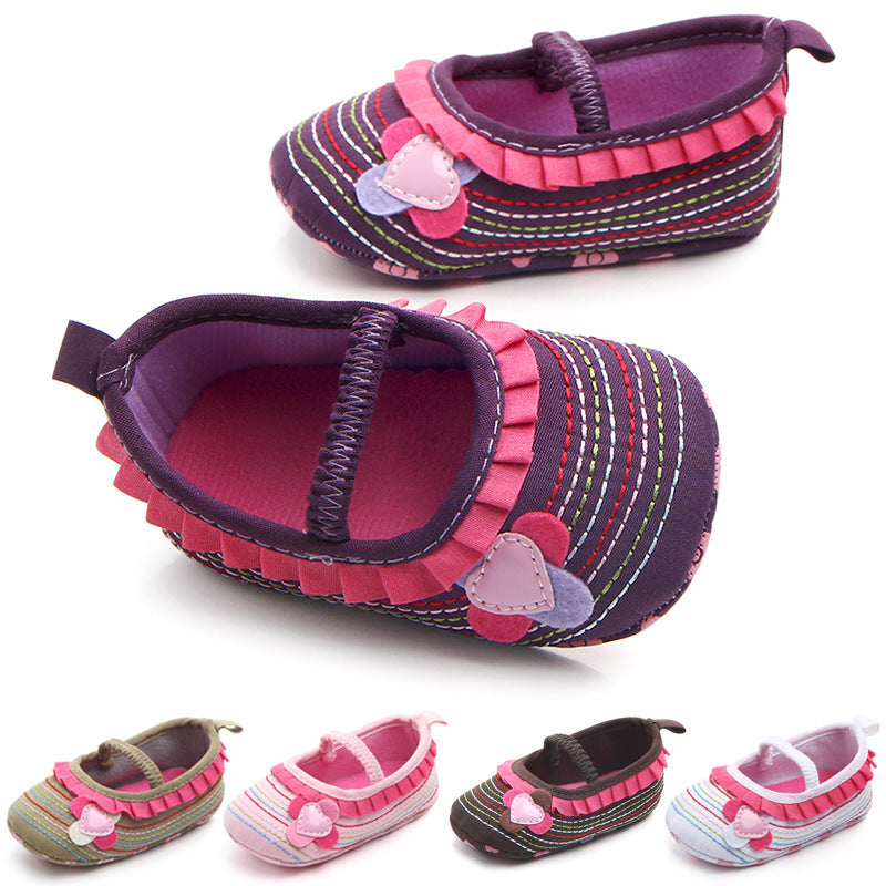 Four flower baby toddler shoes