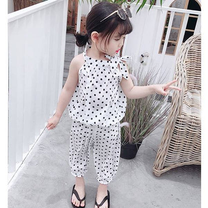 Children's Summer Korean Style Sleeveless Two-piece Set (Available)