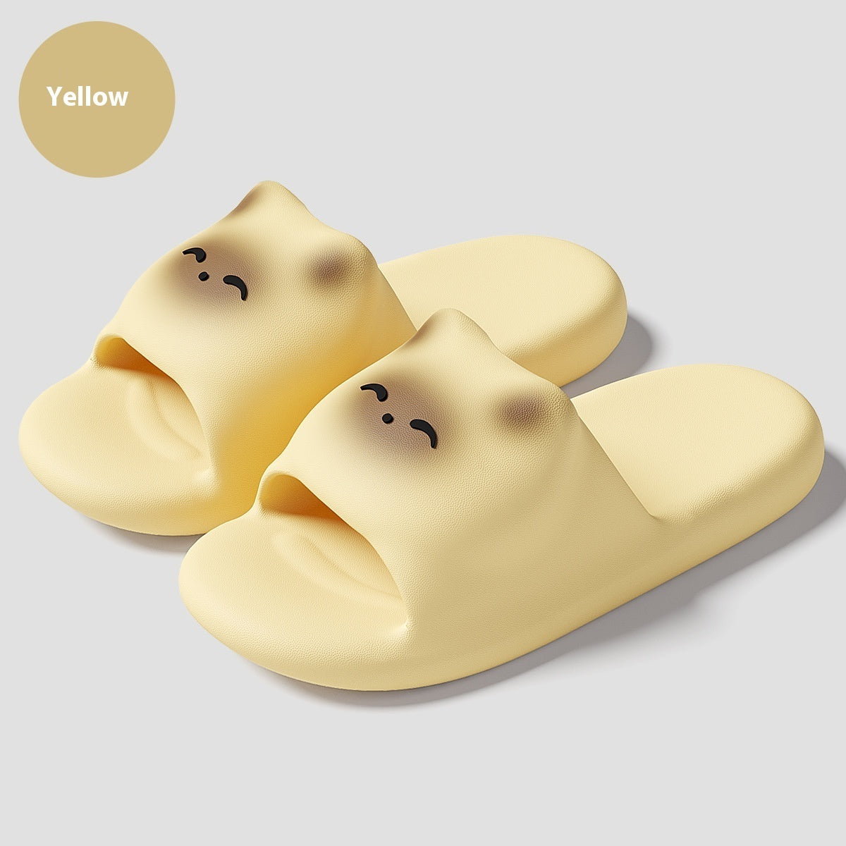 Cartoon Kitten Women's Soft Bottom Non-slip Eva Slippers  (Available)