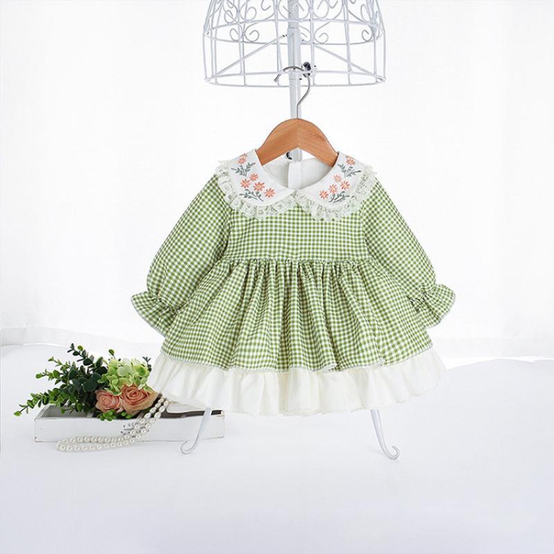 Girls Dress Casual Pastoral Style Children Long Sleeve Princess