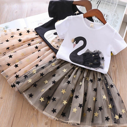 Girls' Summer Suits Princess Dress