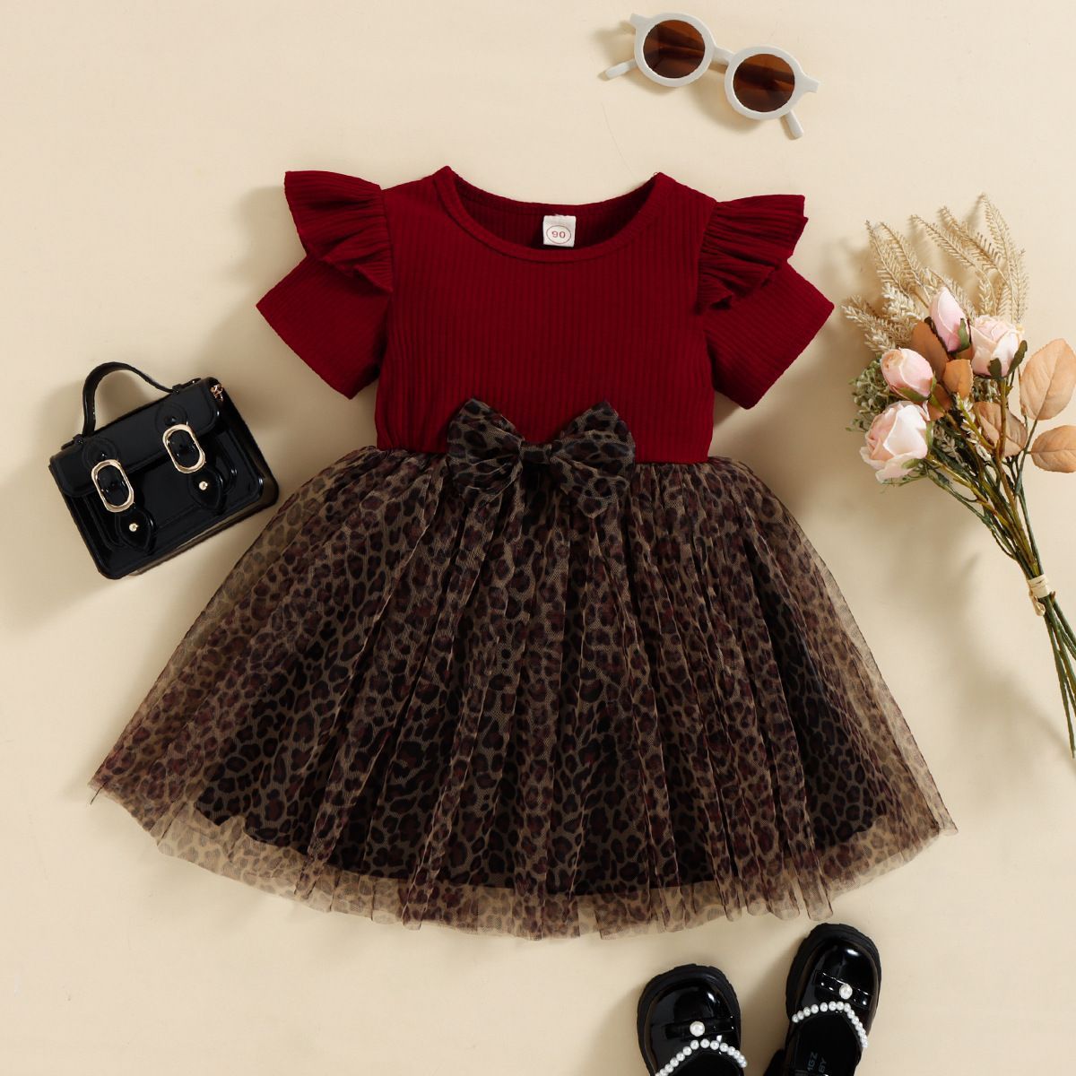 Girls Leopard Print Dress Bangladesh - Small China Town