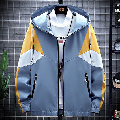 The New Autumn Korean Version Of The Large Size Jacket Youth Casual Trend Jacket Men's Slim Men's Tops