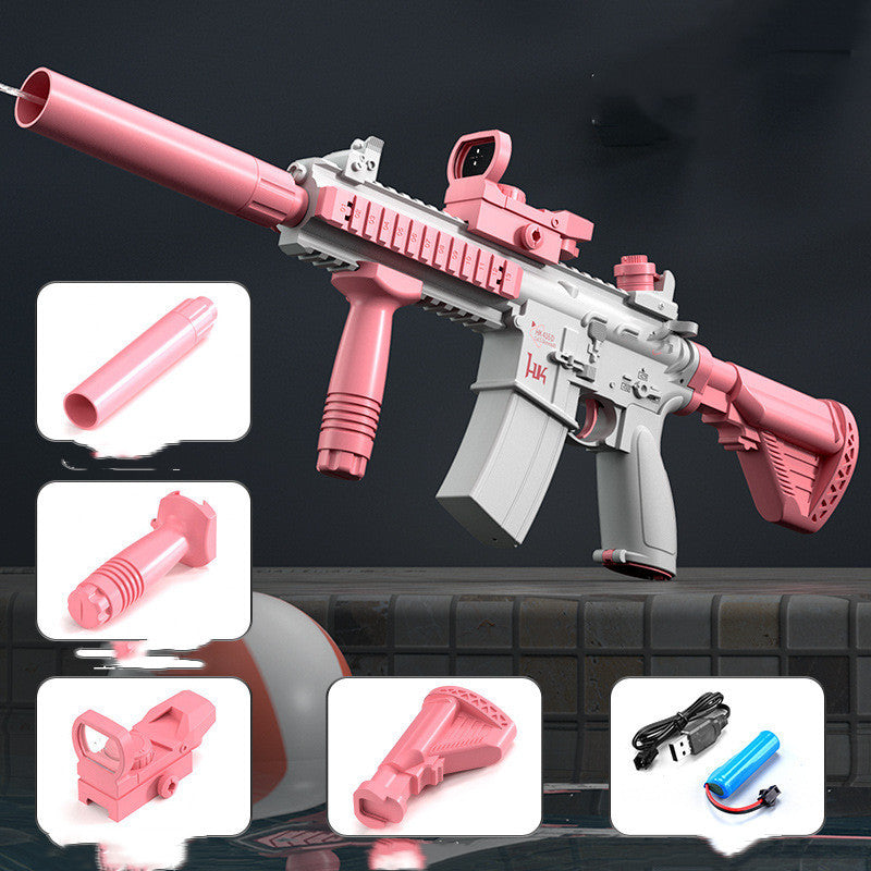 Rechargeable Electric Water Gun with automatic firing and USB rechargeable battery for summer outdoor water games